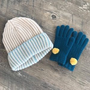Hat and gloves from Anthropologie